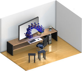 如臨實境般的 3D 立體顯示影像 如臨實境般的 3D 立體顯示影像