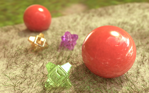 Gelato rendering software scene showing depth of field. Image courtesy Jared Martin, Canberra, Australia.
