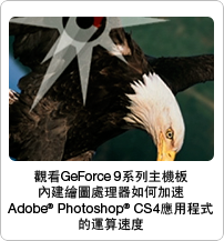 GeForce 9 Series mGPUs accelerate Adobe Photoshop CS4 