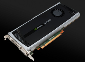 New NVIDIA Quadro 4000 professional graphics solution(1)